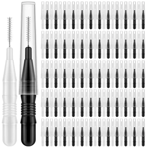 Vista 11 de MAPVOLUT 120 Piezas Cepillo Micro para Cejas con Tapa Cepillo de Laminación de Cejas Spoolies para Cepillo de Cejas y Pestañas Relleno y Elevación