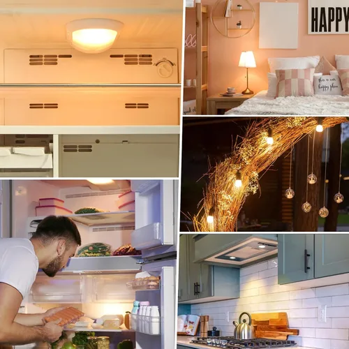 Vista 6 de Poeland Bombilla LED de 1,5 W, 120 V, base E14, paquete de 2 unidades, blanco cálido