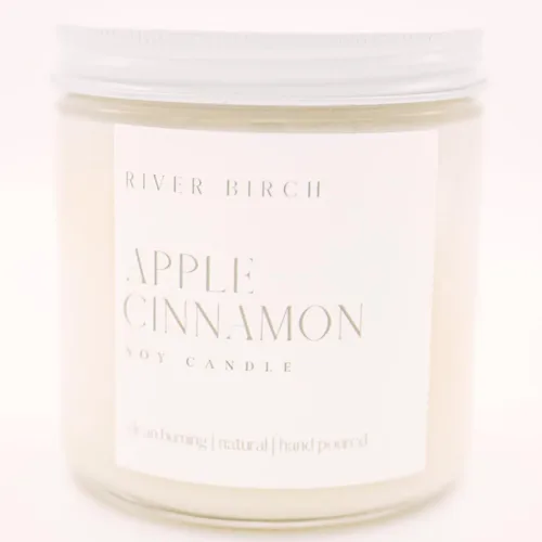 Vista 12 de River Birch Candles - Vela perfumada de almendra y miel Velas en tarro de ámbar de soja de primera calidad, totalmente naturales, no tóxicas, 8.5