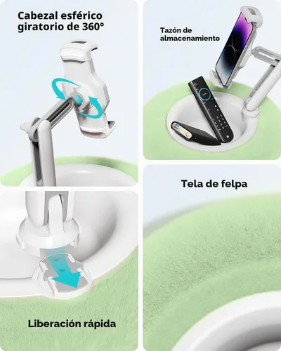 Vista 5 de Viozon Almohada con soporte para tablet, compatible con teléfono/tableta de 4.7"-13", iPad, iPhone, Samsung, Google, Kindle, soporte de teléfono