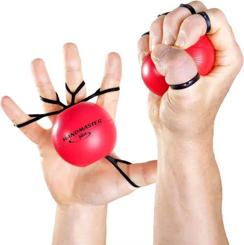 Vista 2 de Handmaster Plus Ejercitador de mano de terapia física - Ejercitador de antebrazo con bola de alivio de estrés - Pelotas de terapia de manos