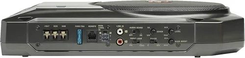 Vista 2 de Infinity BassLink SM - Sistema de subwoofer para debajo del asiento, ultracompacto de 8 pulgadas, color plateado