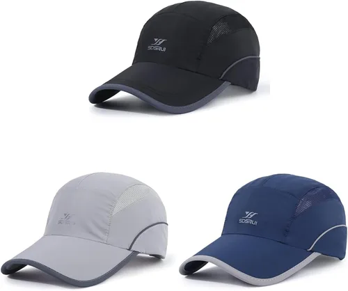 Vista 20 de Gorra deportiva de malla ligera de secado rápido para hombres y mujeres