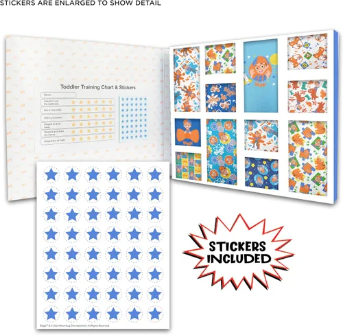 Vista 3 de Blippi Boys Exclusive 12-Days Advent Box of Surprise Underwear Pack Makes Potty Training Fun with Stickers, 2/3t, 4t and 5t