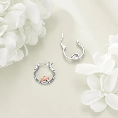 Vista 72 de VONALA Bonitos aretes de aro de plata de ley 925, regalos de cumpleaños para mujer