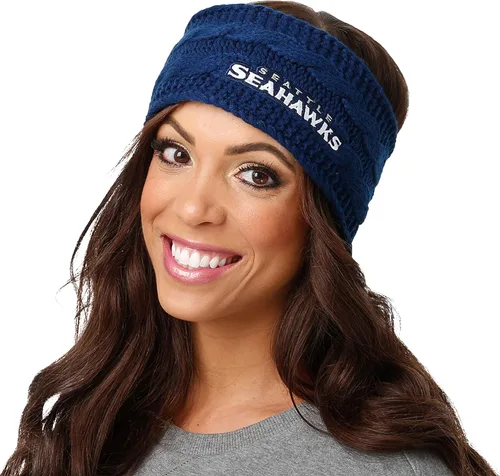Vista 46 de FOCO Diadema de moda para mujer con logotipo de equipo de la NFL Gradiente impreso.