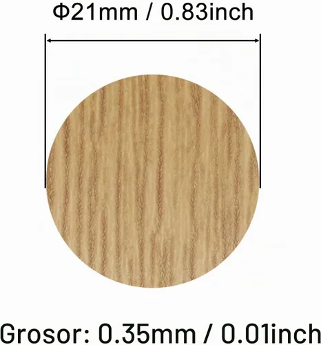 Vista 2 de Pegatinas autoadhesivas para agujeros de tornillo, tapas de cubierta de PVC, a prueba de polvo para muebles de madera, gabinete de 0.827 in, 2 Arce