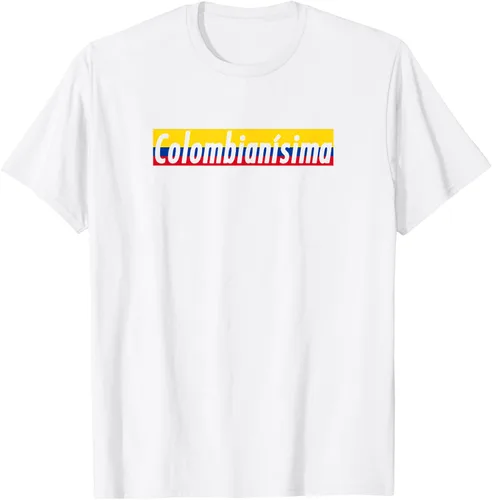 Vista 59 de Camisas Colombianisima Colombia para mujer Bandera de Colombia, Negro, S