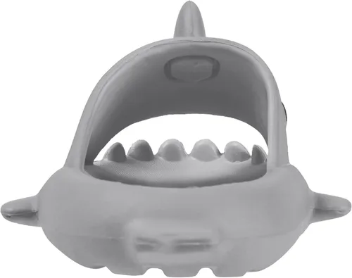 Vista 3 de KVbabby Sandalias de tiburón para niños Pantuflas de ducha de nube para niños y niñas Lindas sandalias de punta abierta de dibujos animados