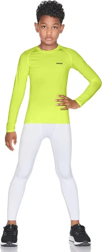 Vista 7 de TSLA Paquete de 1 o 2 pantalones de compresión térmica para niños y niñas, leggings deportivos deportivos y pantalones de correr