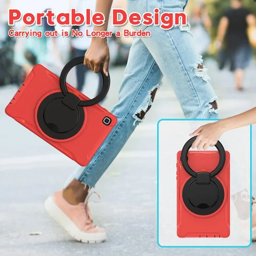 Vista 2 de ORIbox Defender - Funda para Samsung Galaxy Tab A7 lite [8.7 pulgadas] 2021, protección contra caídas de cuerpo completo, parachoques 3 en 1 a