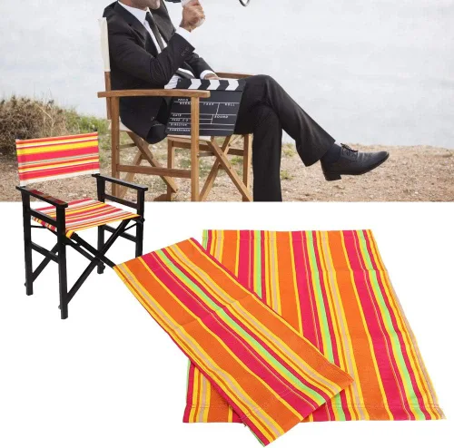 Vista 8 de Pilipane Lona de repuesto para silla de director, asiento y respaldo de silla de maquillaje, protector de taburete de lona de algodón para silla