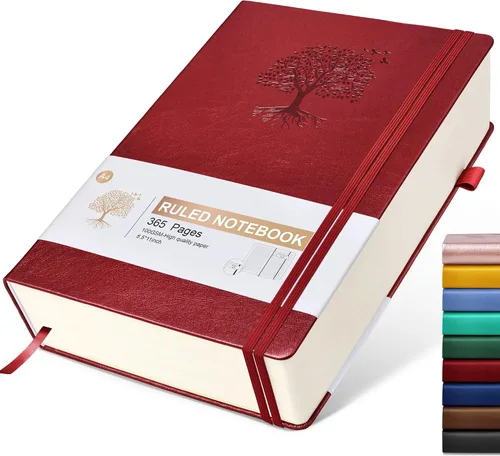 Vista 32 de Ansopu Cuaderno de puntos, 360 páginas numeradas, cuadrícula de puntos, de 8.5 x 11 pulgadas, papel de punto de 3.53 oz/m², tapa dura gruesa