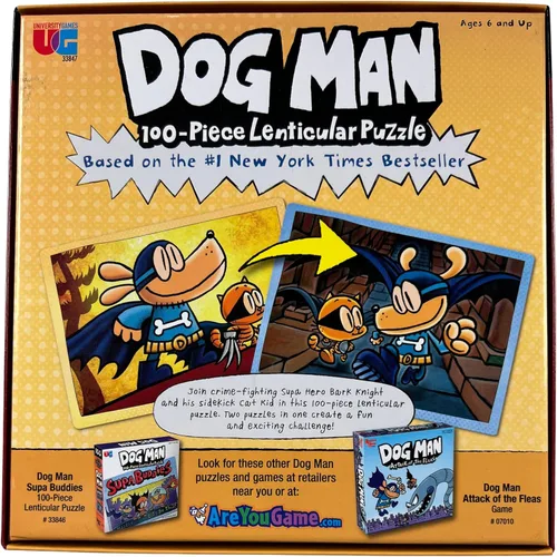 Vista 3 de Dog Man Adventures - Rompecabezas de 100 piezas para niños a partir de 6 años