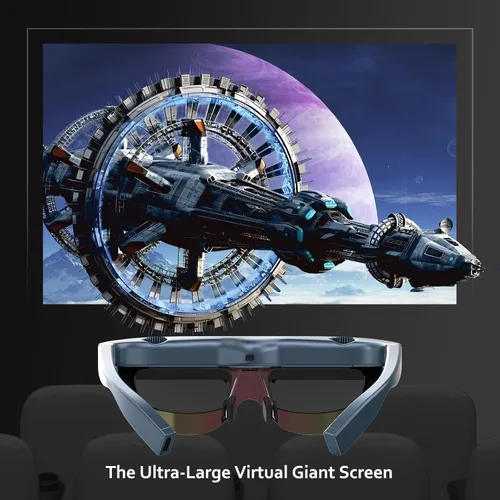 Vista 3 de Gafas AR/XR-VILINE - Lentes inteligentes para videojuegos, pantalla de video, ajuste de miopía, lentes de sol de brillo 1800, FHD adaptados