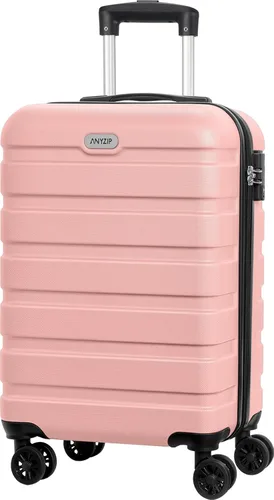 Vista 13 de AnyZip - Maleta de plástico ABS y policarbonato, con carcasa dura, ligera, con 4 ruedas universales giratorias, con candado TSA, 20/24/28 Pulgadas