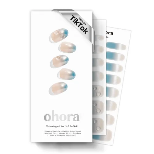 Vista 12 de ohora Tiras de uñas de gel semicuradas Rojo, Sólido N Addict N Adicto