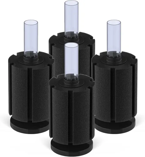 Vista 12 de Pawfly Paquete de 4 filtros de esponja nano bio para acuario, camarones betta fritos silenciosos y filtro de espuma de peces pequeños para peceras