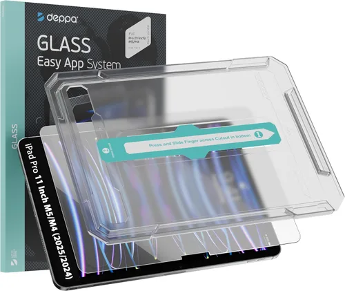 Vista 8 de Deppa Protector de pantalla para iPad Air de 11 pulgadas M4/M3/M2 (2026/2025/2024, 8ª/7ª/6ª generación) con kit de fácil instalación, compatible