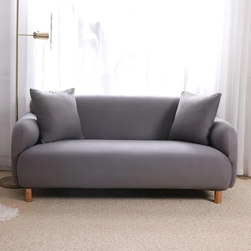 Vista 9 de Fundas de sofá de alta elasticidad de 2 plazas, ultra suaves y elegantes, para perros y niños, protector de muebles de elastano con parte inferior