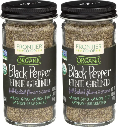 Vista 8 de Frontier Co-op Pimienta negra molida orgánica, molida media, Kosher 16 onzas (paquete de 1)