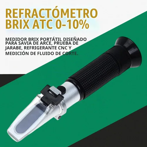 Vista 2 de Ade Advanced Optics RHB-10ATC-1 Refractómetro Brix 0-10% ATC 4 SAP, refrigerante CNC