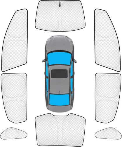 Vista 33 de KMF 6 piezas de parasoles gruesos para Mazda 3 Hatchback (No Sedán) 2014-2018 Accesorios, parasoles completos para parabrisas y ventanas de coche