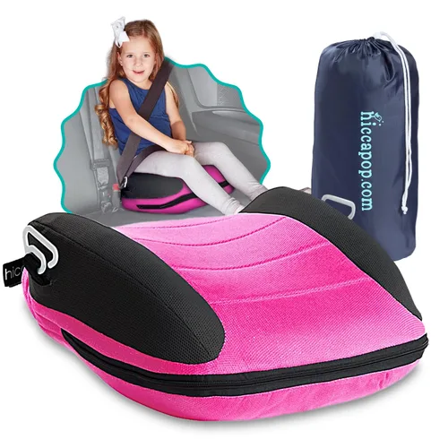 Vista 13 de Hiccapop UberBoost Asiento Elevador Inflable para Automóvil Asiento Elevador Estrecho sin Respaldo Inflable para Viajes Asiento Elevador Negro