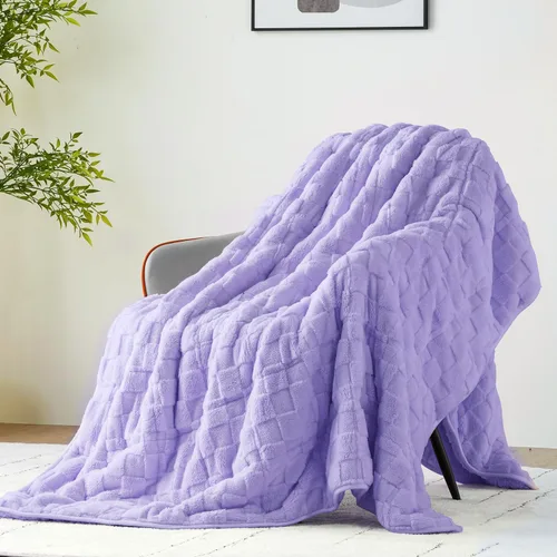 Vista 25 de Uttermara Manta pesada para adultos, manta pesada tamaño Queen con forro polar reversible de terciopelo suave y brillante y acogedor sherpa cálido