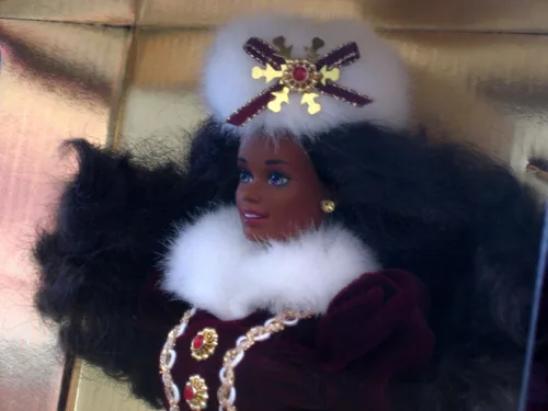 Vista 4 de 1996 Afroamericano Felices Fiestas Barbie