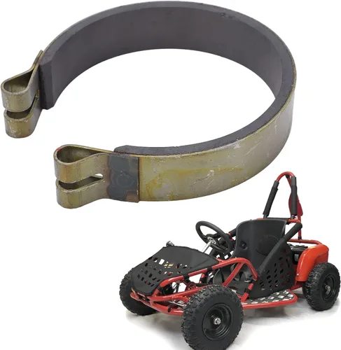 Vista 3 de Fydun Banda de freno de 4 pulgadas, kit de pasador de banda de freno de acero y cerámica de alto rendimiento de 7/8 pulgadas de ancho para Go Karts