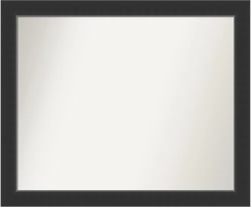 Vista 103 de Amanti Art Espejo personalizado, espejo de baño negro Astor, espejo de pared o espejo de tocador de baño sobre el fregadero (25 x 25 pulgadas)
