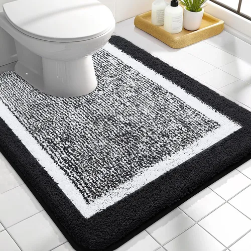 Vista 52 de OLANLY Alfombras de baño 24x16, tapetes de baño extra suaves y absorbentes de microfibra, antideslizantes, lavables a máquina, secan rápido