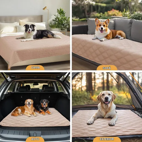 Vista 7 de Luciphia - Manta impermeable 100% para sofá con protección antideslizante para mascotas, colchoneta para sofá para perros, gatos y cachorros