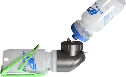 Vista 6 de Speedfil Botella de agua para bicicleta A2, sistema de hidratación manos libres entre brazos con puerto de recarga