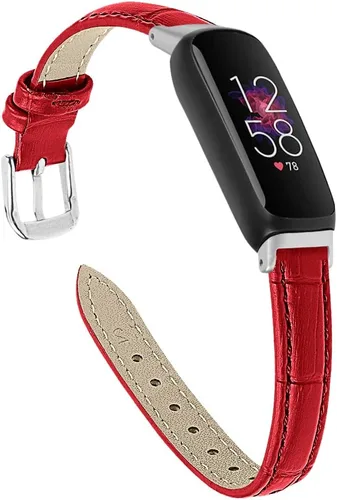 Vista 7 de Band Compatible with Fitbit Inspire 3 Bands Replacement Genuine Leather Wristband Quick Release Straps Watch Bands for Fitbit Inspire 3 Smartwatch