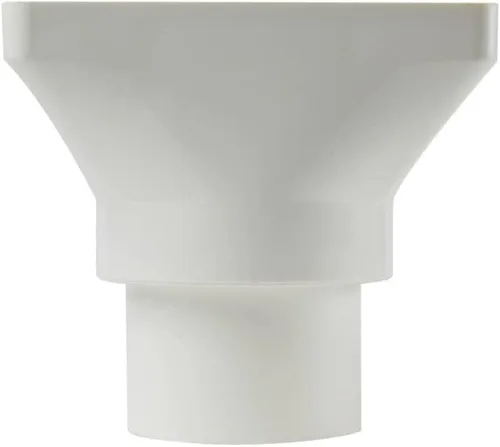 Vista 5 de Desagüe de piso Accesorios de repuesto de base de salida de desbordamiento de agua de rejilla de drenaje ABS blanco de 2 pulgadas