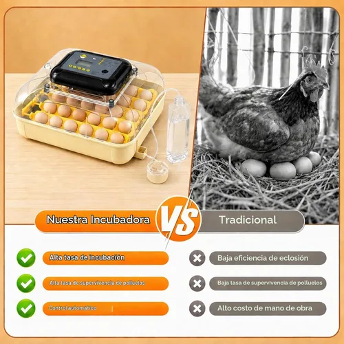Vista 6 de Incubadoras de huevos para incubar 30 huevos con control de temperatura