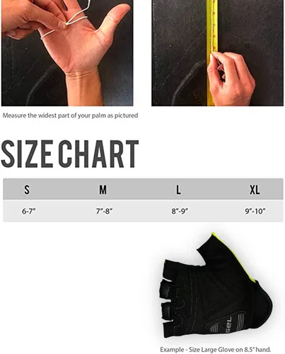 Vista 4 de Guantes de ciclismo de verano de alta visibilidad, altamente reflectantes y fluorescentes