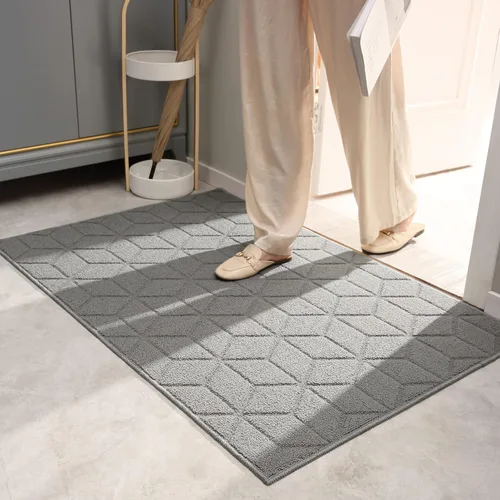 Vista 47 de GRANNY SAYS Tapete para puerta, de 32 x 20 pulgadas, tapete de bienvenida para exteriores, antideslizante, absorbe la suciedad para la entrada