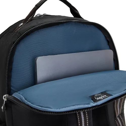Vista 9 de Kipling Mochila para laptop Seúl extra grande de 17 pulgadas para mujer, duradera, espaciosa con correas acolchadas para el hombro, bolsa escolar