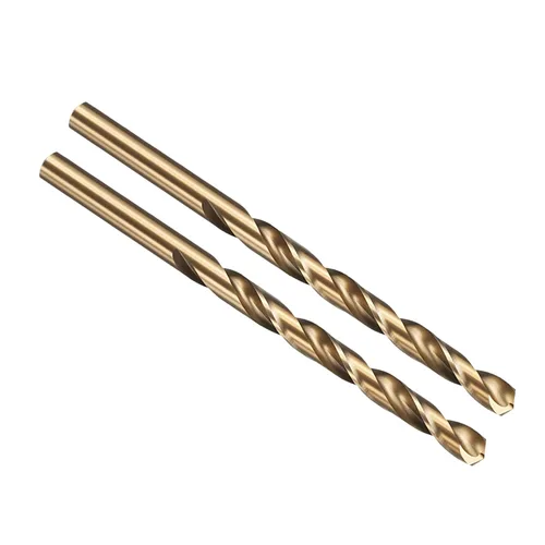 Vista 11 de PATIKIL Broca Jobber de 0.039 in, vástago recto M35 cobalto 5% acero de alta velocidad 135° acabado dorado para metal duro de acero inoxidable - 2