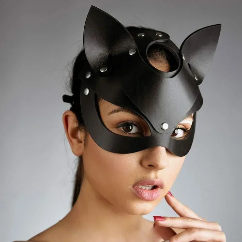 Vista 2 de Máscara de piel para mujer, para cosplay, Halloween, disfraz