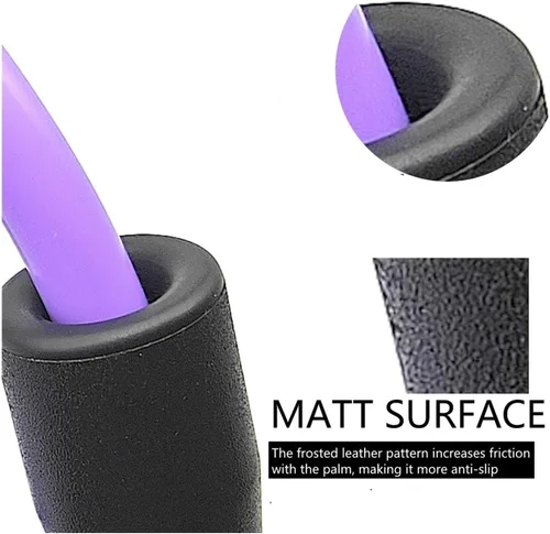 Vista 4 de Cuerda de boxeo fitness núcleo de nylon PVC 6mmx3.6.6 ft saltando doble parte inferior suave repuesto mango exterior