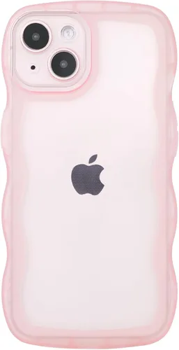 Vista 41 de SKYLMW Funda compatible con iPhone 12 Pro, diseño de ondas rizadas kawaii, borde chapado de lujo, elegante parte trasera transparente brillante, TPU