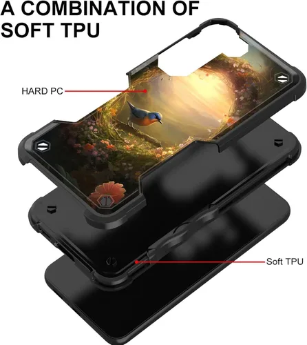 Vista 214 de Funda para Galaxy A14 5G, [Doble Capa][Protección contra Caídas de Grado Militar de 10 Pies] [Antideslizante] Funda Resistente a Prueba de Golpes