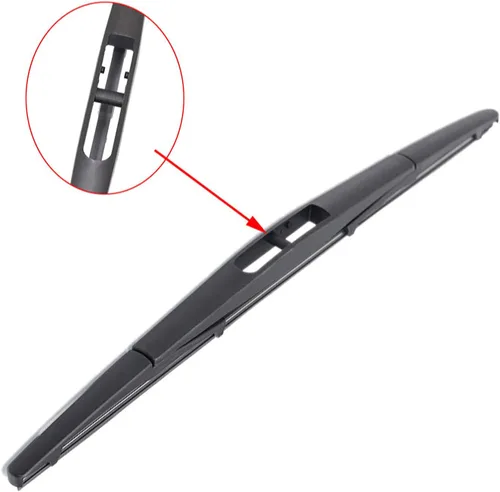 Vista 2 de Escobilla de limpiaparabrisas trasera, compatible con Nissan Versa Note 2014-2019 de 12 pulgadas, repuesto de limpiaparabrisas de automóvil