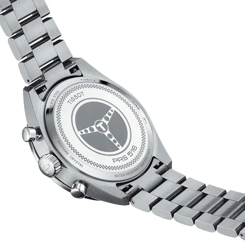 Vista 4 de Tissot PRS516 GTS QTZ CHR SS BL Arab Gris Movimiento de cuarzo