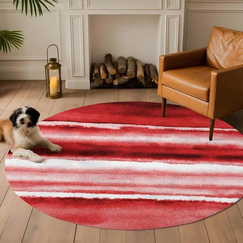 Vista 27 de 2x3 Area Rugs, Blue Stripes Non Slip Area Rugs for Living Room, Bedroom, Barhroom, Entryway, Watercolor Retro Ombre Abstract Tie Dye Art Soft