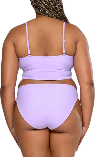 Vista 5 de Smart & Sexy Conjunto de parte superior larga y parte inferior de bikini reversible para mujer